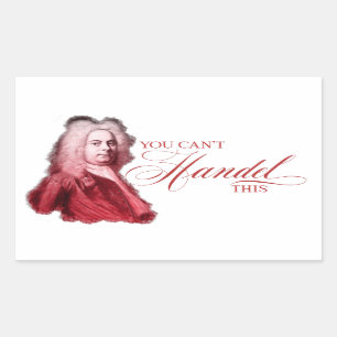 Sticker Rectangulaire Vous ne pouvez pas Handel ce jeu de mots composite