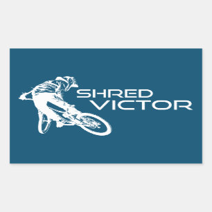 Sticker Rectangulaire VTT Shred Victor Idaho