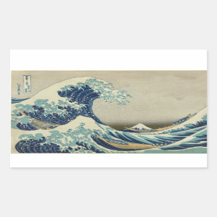 Sticker Rectangulaire Vue 01 du mont Fuji