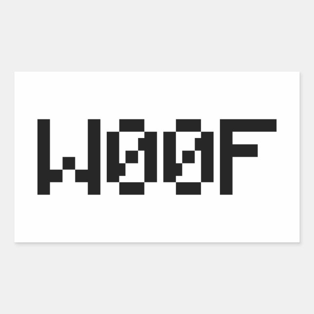 Sticker Rectangulaire W00F [Sons animaux de léopards] (Devant)