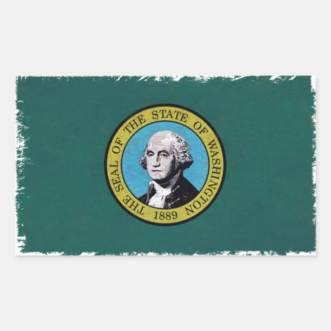 Sticker Rectangulaire Washington (Devant)