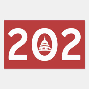 Sticker Rectangulaire Washington D.C. Pride