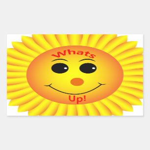 Sticker Rectangulaire Whats Up !