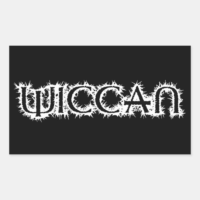 Sticker Rectangulaire Wiccan (Devant)