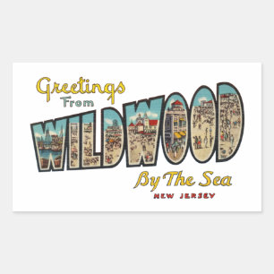 Sticker Rectangulaire Wildwood NJ