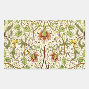Sticker Rectangulaire William Morris Daffodil Fond d'écran classique