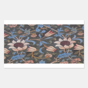 Sticker Rectangulaire William Morris Evenlode Textile Motif