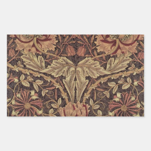 Sticker Rectangulaire William Morris Honeysuckle Classic English Art