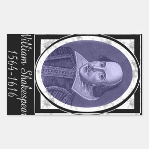 Sticker Rectangulaire William Shakespeare