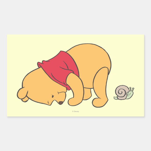 Sticker Rectangulaire Winnie l'Ooh 4 (Devant)