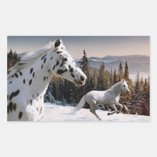 Sticker Rectangulaire Winter Wonderland
