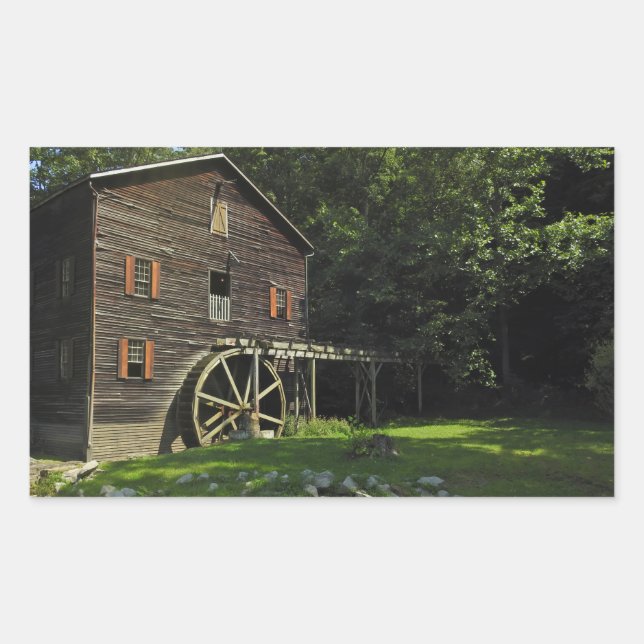 Sticker Rectangulaire Wolf Creek Grist Mill (Devant)