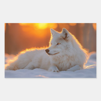 Sticker Rectangulaire Wolf Wild Animal Loving Portrait