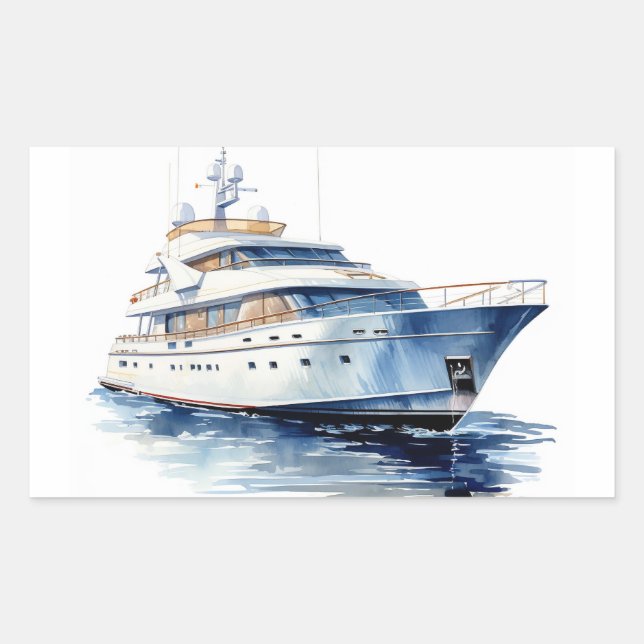 STICKER RECTANGULAIRE YACHT (Devant)