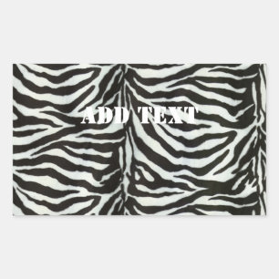 Sticker Rectangulaire Zebra Skin Camouflage Texture