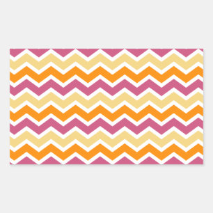 Sticker Rectangulaire ZigZag tribale dynamique