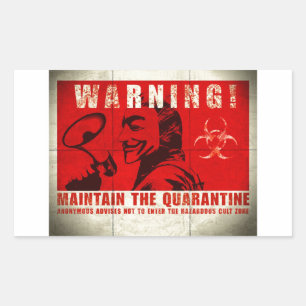Sticker Rectangulaire Zombie, signe