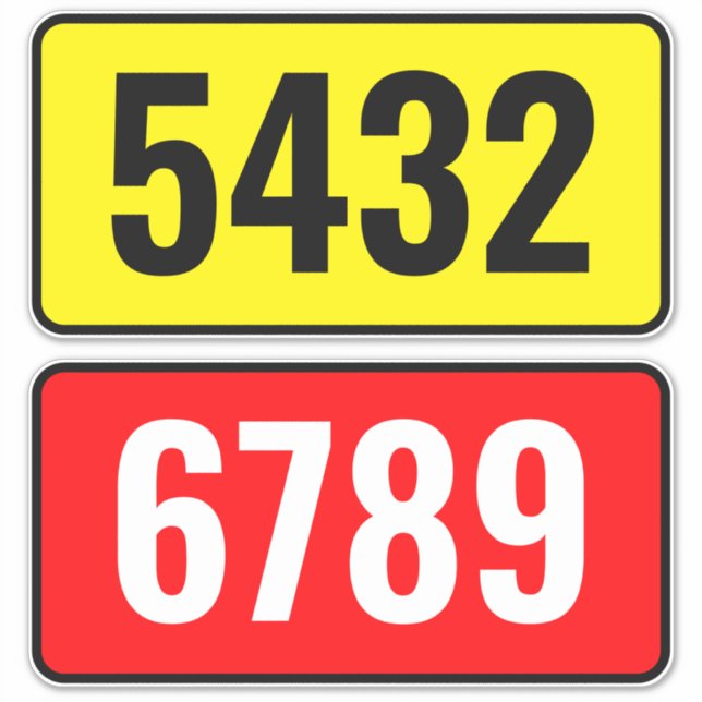 Sticker Recyclage de poubelle - Custom Street Numéro Adres (Devant)