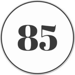 Sticker Recyclage personnalisé des ordures peut numéro de 