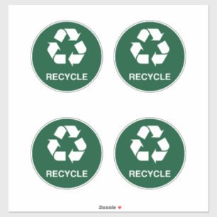 Sticker Recycle Sign, Intérieur et extérieur Usage