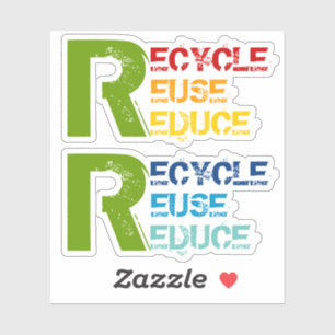 Sticker Recycler, Réutiliser, Réduire le devis avec du tex