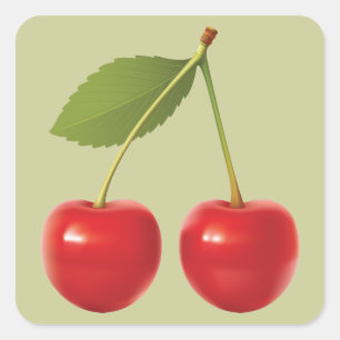 Sticker Red Cherries