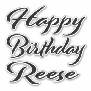 Sticker Reese Nom Prénom Anniversaire de l'autocollant noi