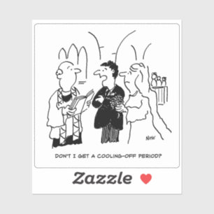 Sticker Refroidissement du dessin Mariage d'époque.