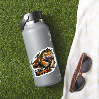 Sticker Regardez Votre Tigre de Miroir