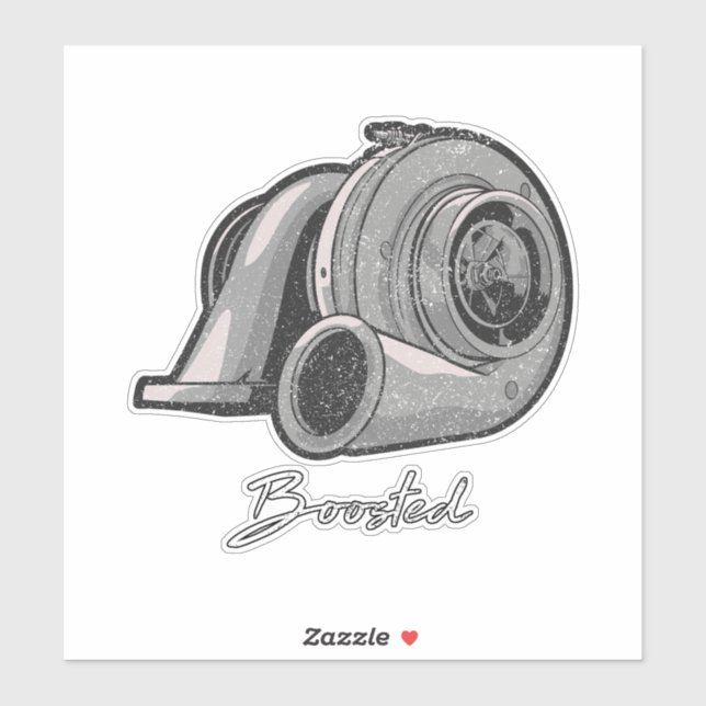 Sticker Réglage du turbo repoussé (Feuille)
