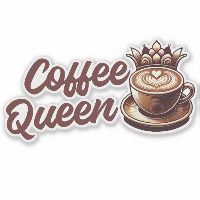 Sticker Reine du café (Devant)