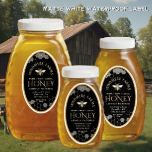 Sticker Reine Ligne Miel 8/16/32oz Rayon de Miel Abeille V