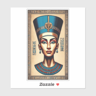 Sticker Reine Nefertiti - Beauté égyptienne intemporelle