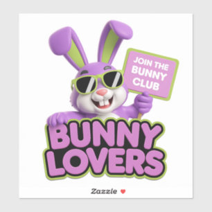 Sticker Rejoins-toi maintenant ! Bunny Lovers Club Amuseme