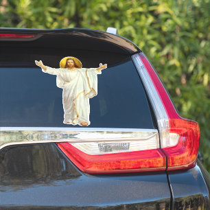 Sticker religieux en vinyle coupé sur mesure JESUS