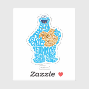 Sticker Remplissage du Motif de monstre de cookies