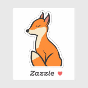 Sticker Renard personnalisable