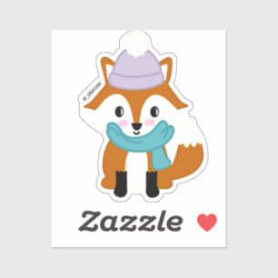 Sticker Renard uni