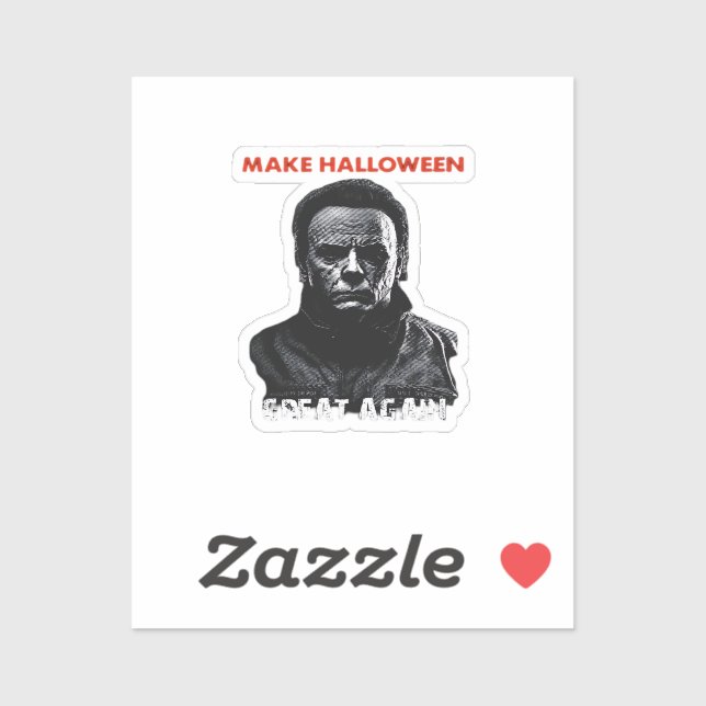 Sticker Rendre la grandeur d'Halloween - Horreur effrayant (Feuille)