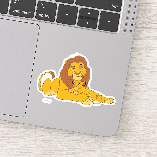 Sticker Repose de Mufasa et Simba (Détail)