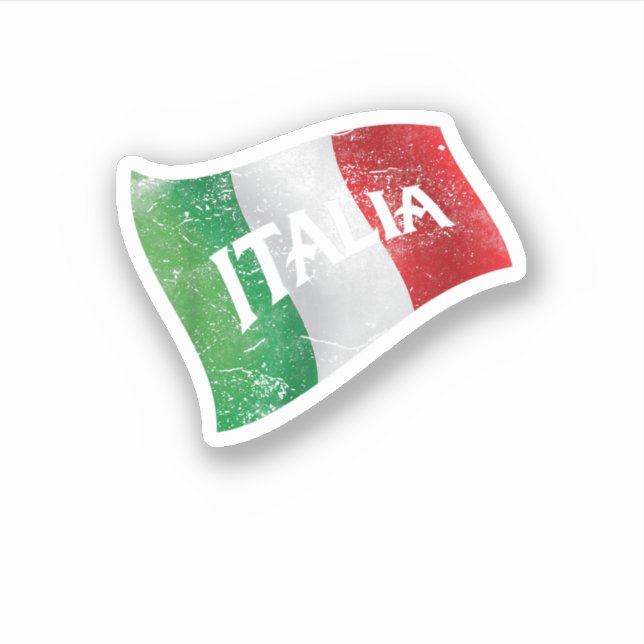 Sticker Repubblica Italiana I'm Italian I Love Italy Gift  (Devant)