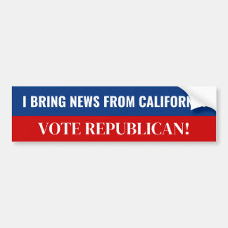 Sticker républicain pour pare-chocs en Californie