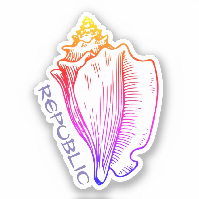 Sticker République de conch (Recto)