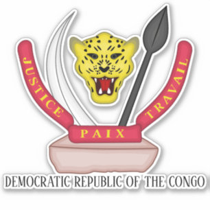 Sticker République démocratique du Congo National Coat