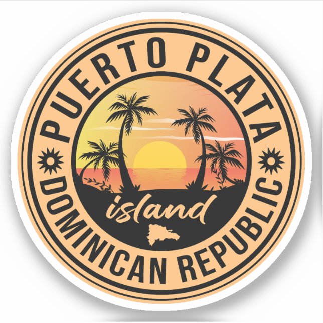 Sticker République dominicaine de Puerto Plata (Devant)
