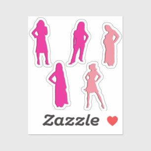 Sticker Réservation de ferraille Silhouette femmes