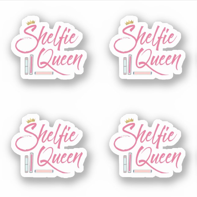 Sticker Réservation Shelfie Queen (Devant)