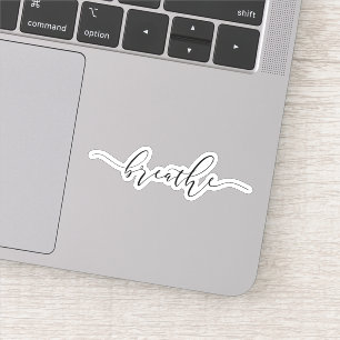 Sticker Respire la méditation Yoga Minimaliste