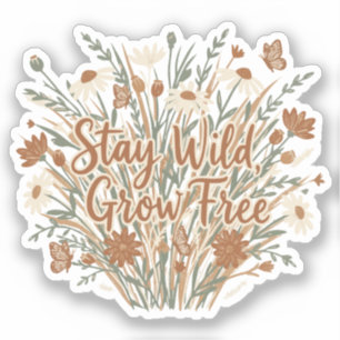 Sticker Reste Sauvage, Grandis Libre