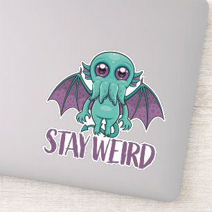 Sticker Reste un monstre Cthulhu mignon